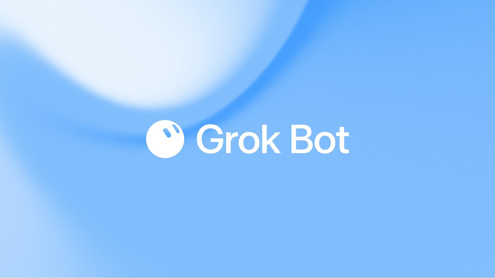 Grok Bot logosu ve resmi tanıtım görseli