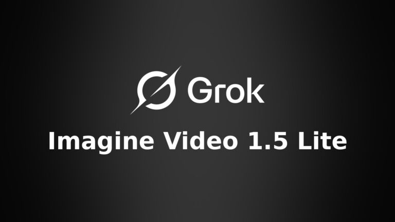 Grok logosu ve Imagine Video 1.5 Lite yazısı