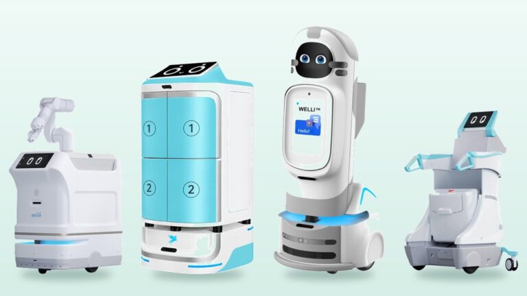Healthcare robots for hospitals and care homes