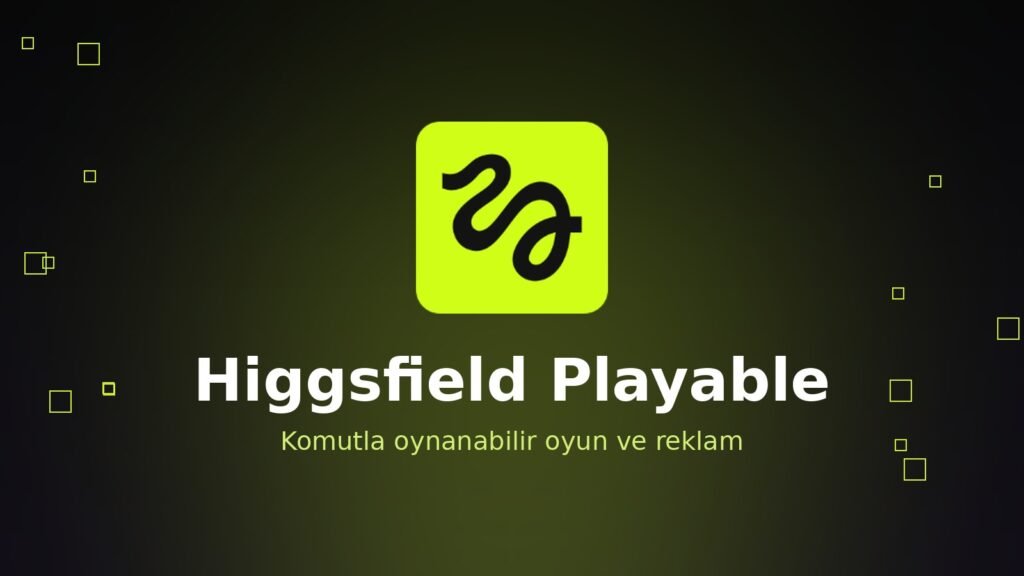 Higgsfield logosu ve Higgsfield Playable yazısı
