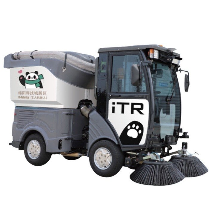 iTR OM1 municipal street sweeper robot