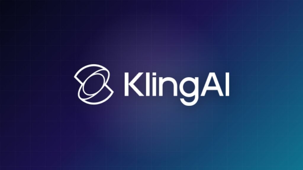 Kling 4.0 yapay zekâ video modeli: mor ve turkuaz arka plan üzerinde Kling AI logosu