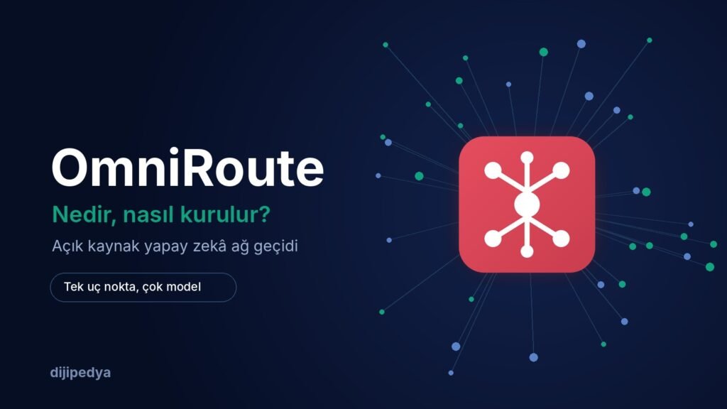 OmniRoute logosu ve OmniRoute nedir, nasıl kurulur yazısı