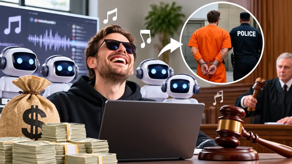 Yapay zeka şarkılarını bot hesaplarla dinletip 8 milyon dolar kazanan kişiye 18 ay hapis cezası